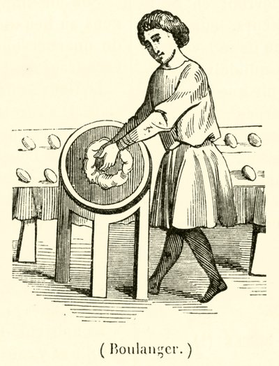 Boulanger (gravering) av French School