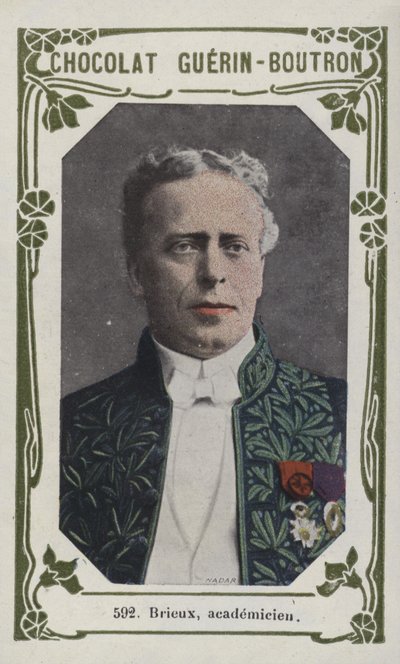 Brieux, academicien (farget bilde) av French School