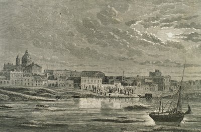 Buenos Aires på 1860-tallet (gravering) av French School