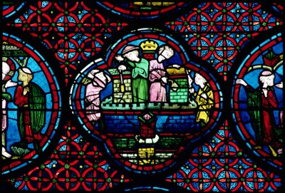 Byggherrer i arbeid, 1200-tallet av French School