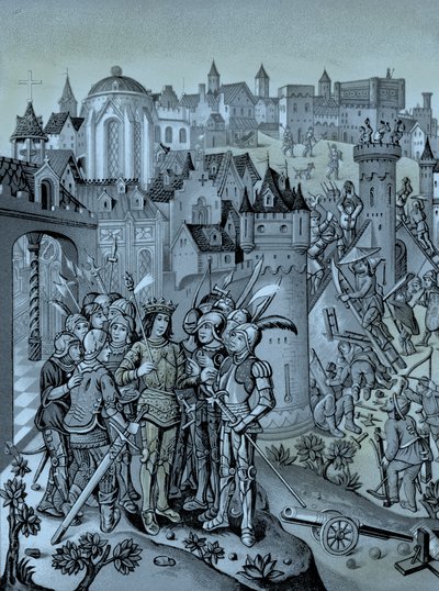 Burgunder under Charles VI av French School