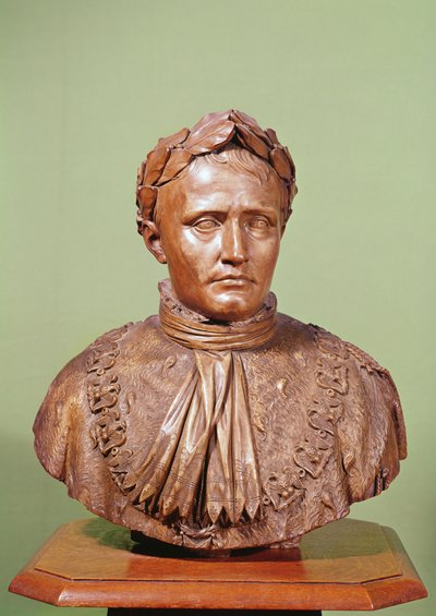 Byste av Napoleon I (1769-1821) (gips) av French School