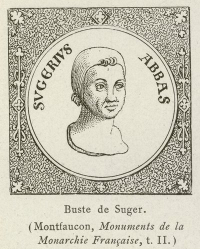 Buste de Suger (engraving) av French School