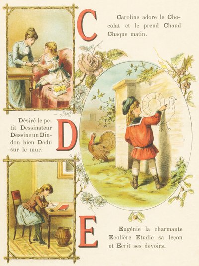 C D E: Sjokolade, Draftsman, Tyrkia av French School