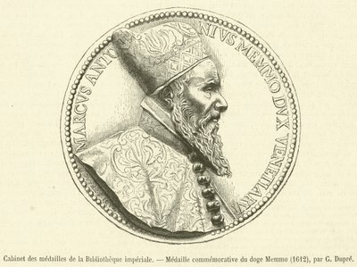 Cabinet des medals de la Bibliotheque imperiale, Medaille commemorative du doge Memmo av French School