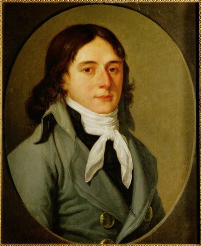 Camille Desmoulins … (olje på lerret) av French School