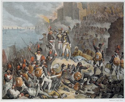 Kampanje (ekspedisjon) av Egypt (1798-1801), Army of the East: beleiring av Saint John of Acre. 1799. - i “” Seirer og erobringer av de franske hærene””. av French School