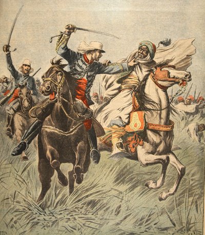 Capture of Samory av løytnant Jacquin, illustrasjon fra Le Petit Journal: Supplement illustre, 30. oktober 1898 av French School