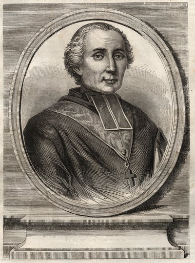 Kardinal Francois-Nicolas-Madeleine (Francois Nicolas Madeleine) Morlot 1795-1862 - Archeveque of Paris og Cardinal - av French School
