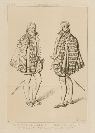 Kardinal Odet de Coligny (1517-1571) og Francois de Coligny (1557-1591) av French School