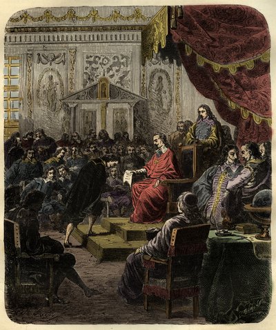 Cardinal Richelieu founding the Academie Francaise av French School