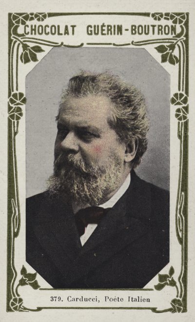 Carducci , italiensk poet (farget bilde) av French School