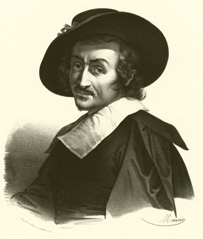 Carlo Dolci, portrett (gravering) av French School