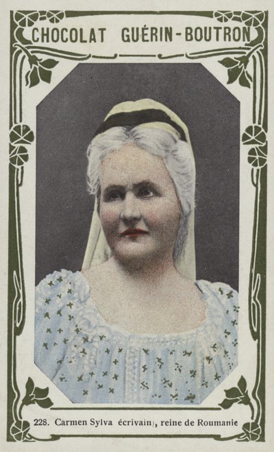 Carmen Sylva-forfatter, dronning av Romania (farget bilde) av French School