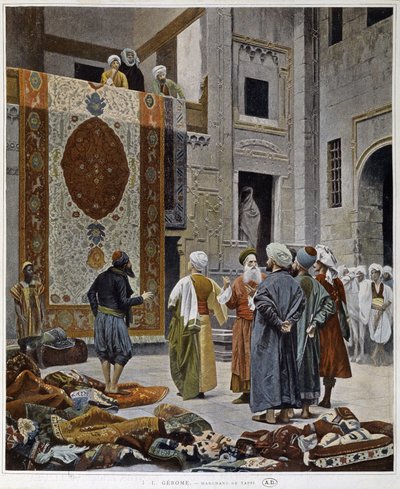 Teppeforhandlere i Egypt av French School