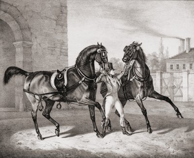 Vognhester for kongen av England, 1836 av French School