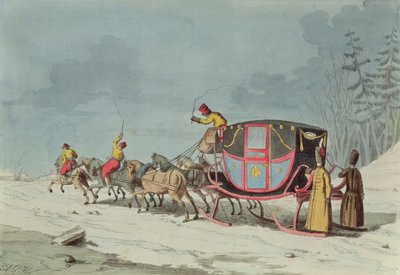 Vogn på sleder av French School