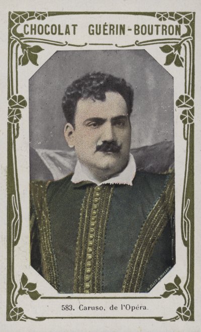 Caruso, de lOpera (farget bilde) av French School