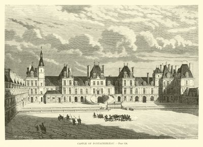 Slottet i Fontainebleau av French School