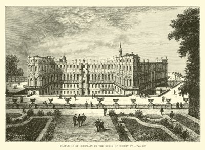 Castle of St Germain under Henry IVs regjeringstid av French School