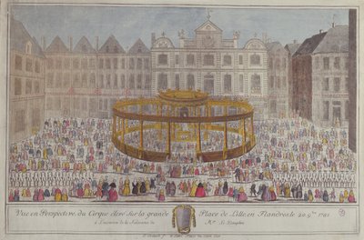 Feiringer på Lille til ære for fødselen av Dauphin, 1781 av French School
