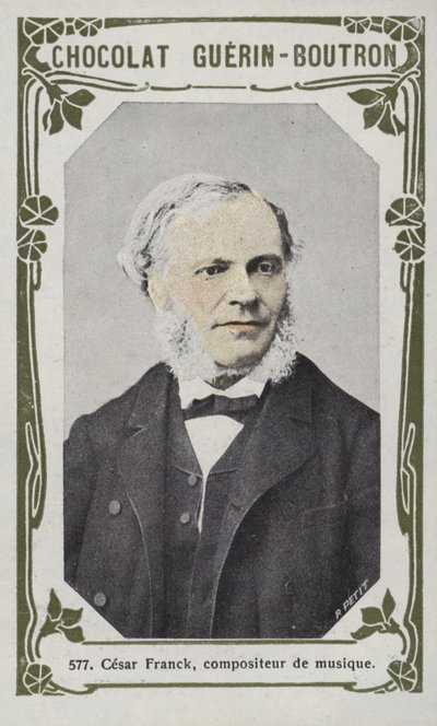Cesar Franck , musikkkomponist (farget bilde) av French School