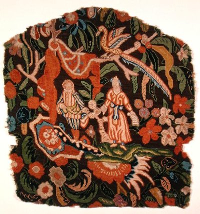 Stolrygg (broderi) av French School