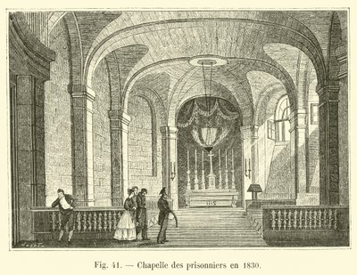 Fangenes kapell i 1830 av French School