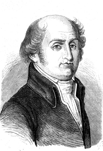 CharlesGilbert ROMME (1750-1795), fransk matematiker, revolusjonær og politiker. Gravering 1868 av French School