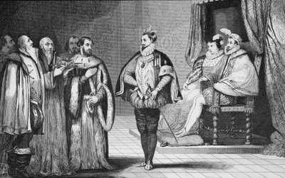 Charles IX (1550-74) blir fortalt av dietten at hans bror Henri d