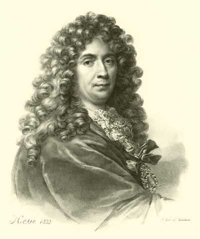 Charles Le Brun, portrett (gravering) av French School