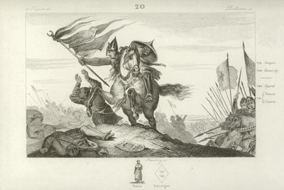 Charles Martel i slaget ved Tours, 732 av French School