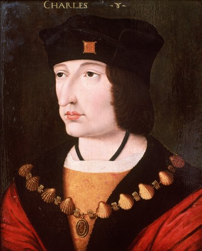 Charles VIII av Frankrike av French School