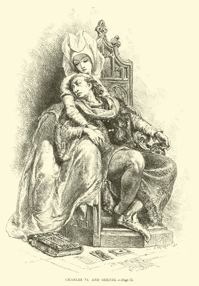 Charles VI og Odette av French School