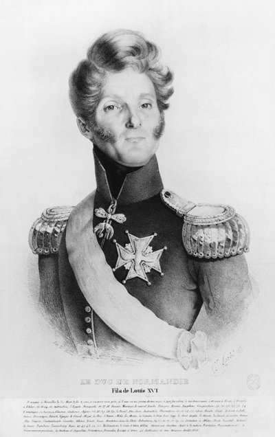 Charles de Bourbon, hertug av Normandie, eller baron Richemont, pretender til Frankrikes trone som kong Ludvig XVII, ca. 1831-35 av French School