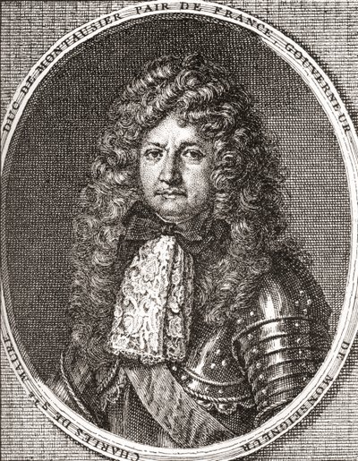 Charles de Sainte-Maure, hertug de Montausier, 1610 1690. Fransk soldat og guvernøren for dauphinen, Louis le Grand Dauphin. Fra Les Heures Libres utgitt 1908. av French School