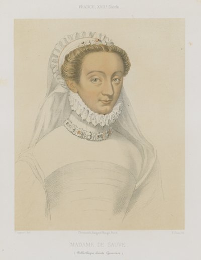 Charlotte av Sauve av French School