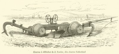 J Fowlers ryddeplog, kalt Sutherland-plog (gravering) av French School