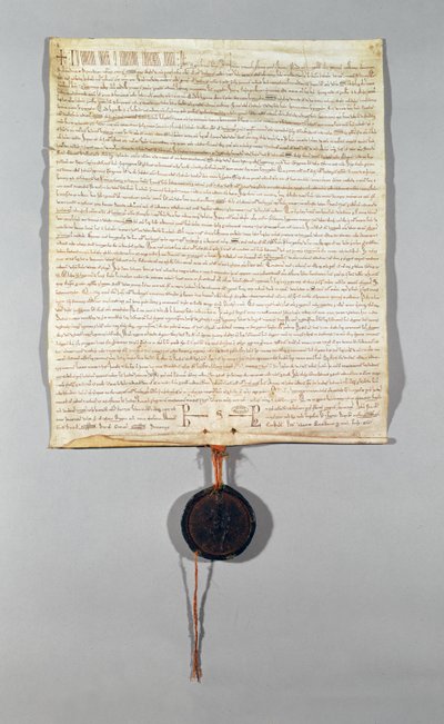 Charter for Peronne Commune, gitt av Philippe Auguste (1165-1223) 1209 (vellum) av French School