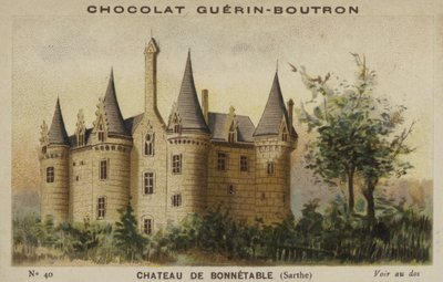 Slottet i Bonnetable, Sarthe av French School