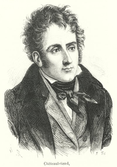 Chateaubriand (gravering) av French School