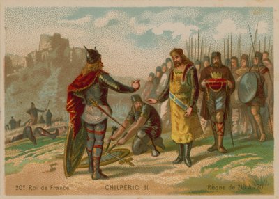 Chilperic II, konge av Frankrike (ca 672-721) av French School