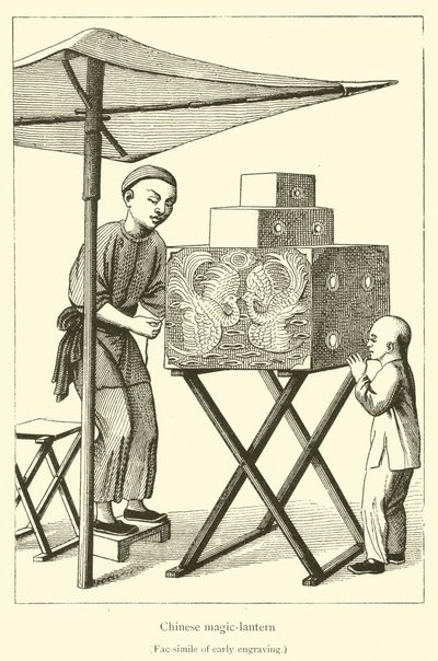 Kinesisk magisk lykt (gravering) av French School