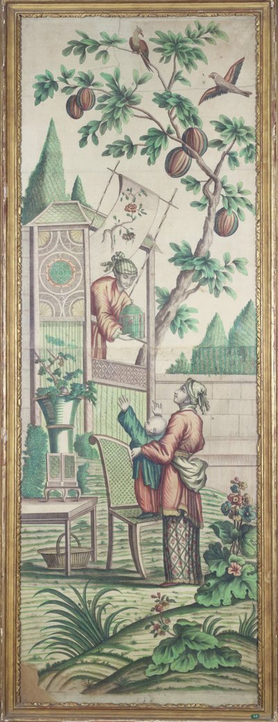 Chinoiserie tapet av French School