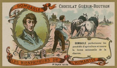 Sjokolade Guerin-Boutron handelskort, Christophe Mathieu de Dombasle av French School