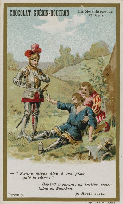 Chocolat Guerin-Boutron byttekort, Historic Words-serien av French School
