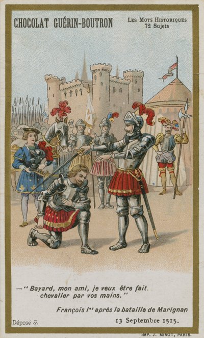Chocolat Guerin-Boutron byttekort, Historic Words-serien av French School