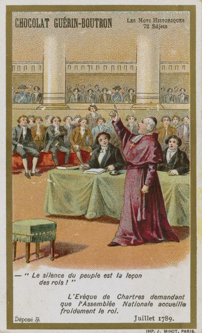 Chocolat Guerin-Boutron byttekort, Historic Words-serien av French School