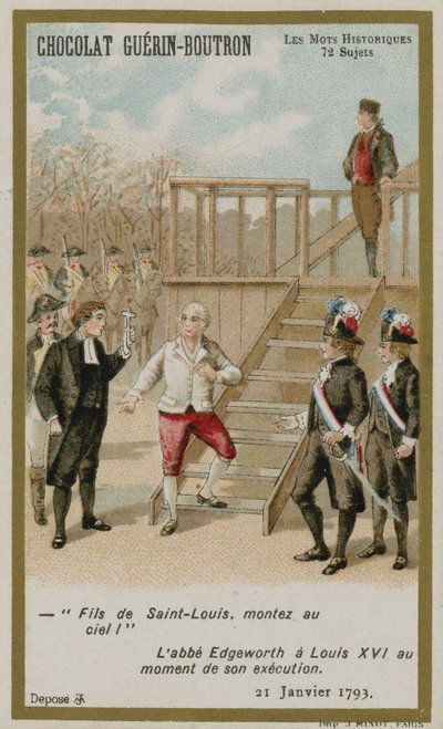 Chocolat Guerin-Boutron byttekort, Historic Words-serien av French School