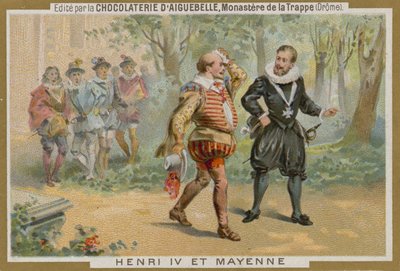 Chocolat dAiguebelle handelskort av French School
